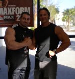 Tony with Mark Alvisi..flexing......JPG